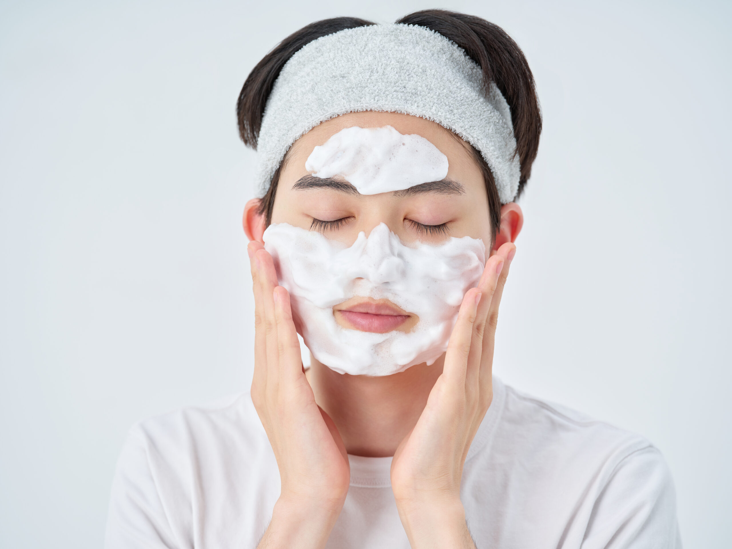 DISMクリーミーフォームウォッシュ 泡パック使用イメージ