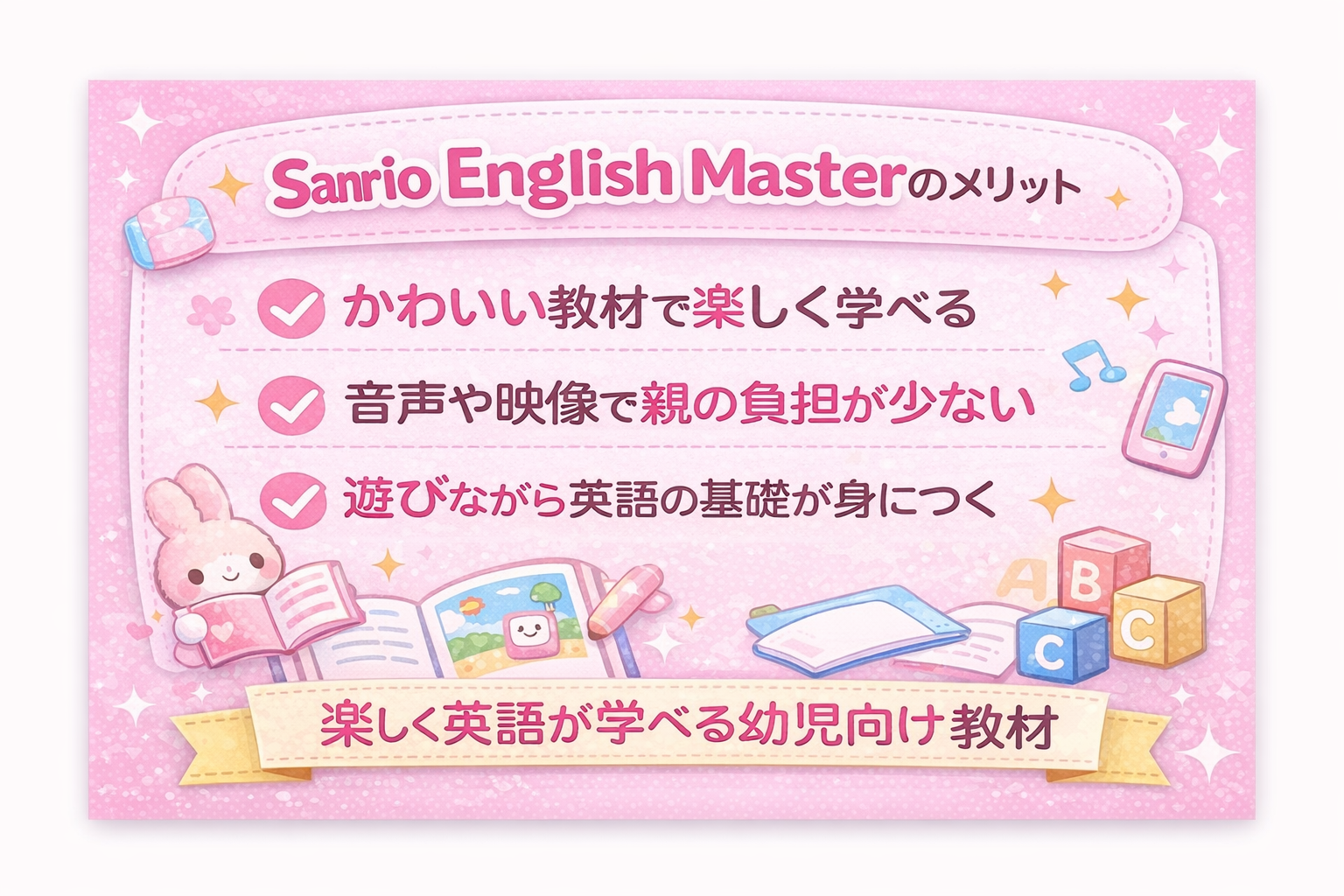 Sanrio English Master 特徴 メリット